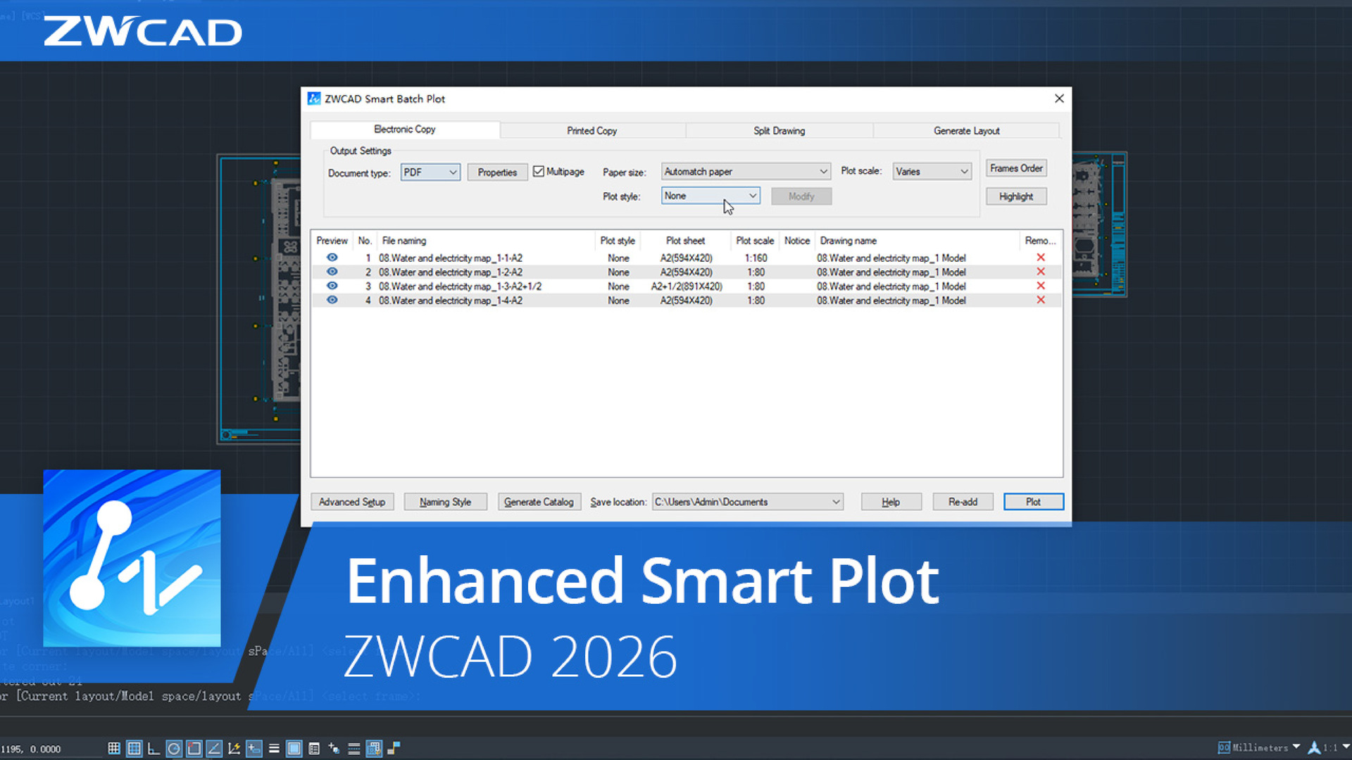ZWCAD 2026 Smart Plot