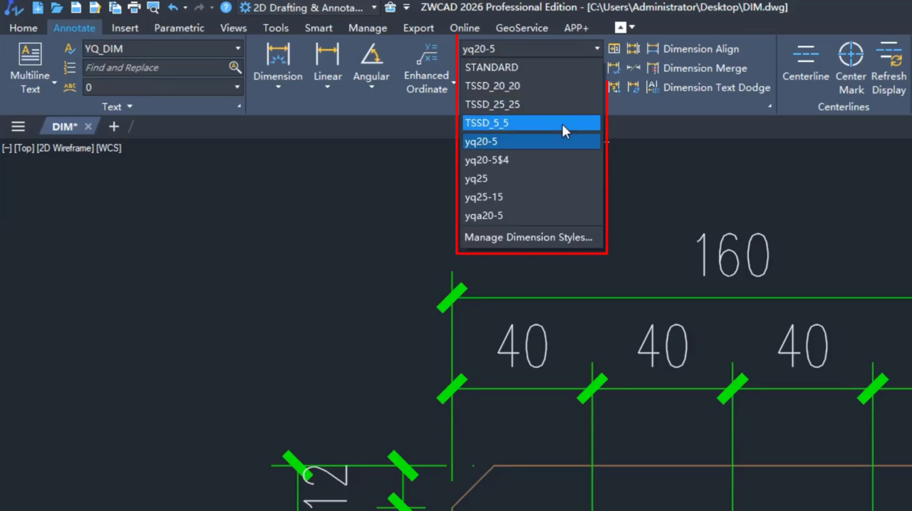 ZWCAD 2026 Enhanced Annotation Tools | Layer