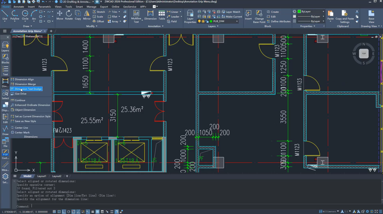 ZWCAD 2026 Enhanced Annotation Tools | New Toolbar