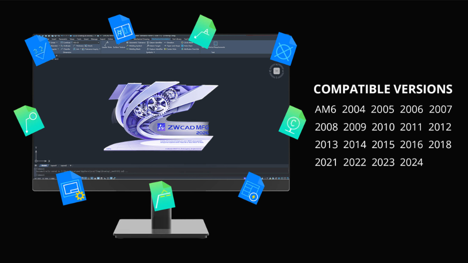2.Expanded AutoCAD Mechanical Compatibility