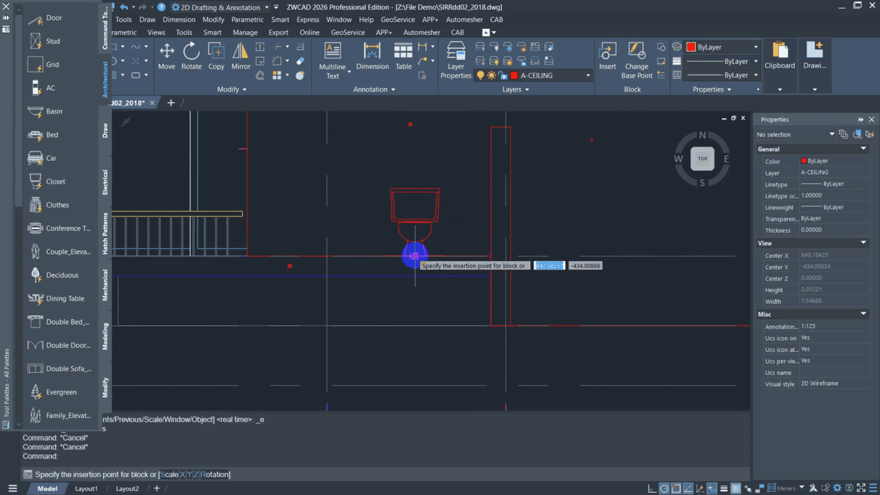 สอนใช้ ZWCAD DWGUNIT -03