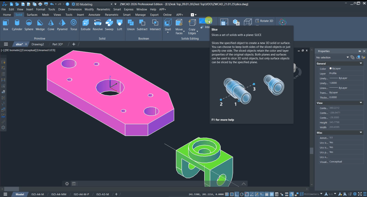 ZWCAD SLICE ขั้นตอนที่ 1