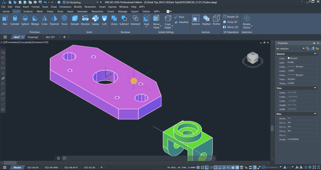ZWCAD SLICE ขั้นตอนที่ 2
