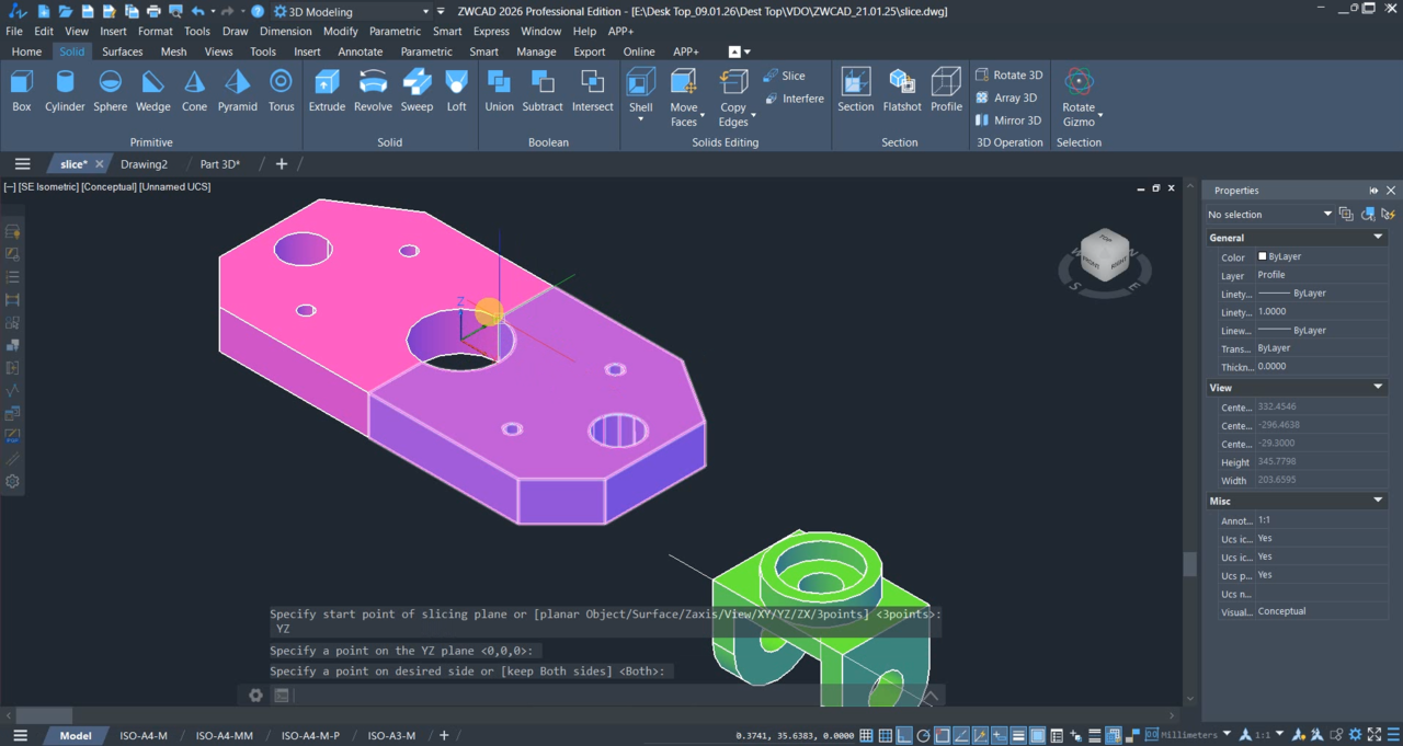 ZWCAD SLICE ขั้นตอนที่ 4