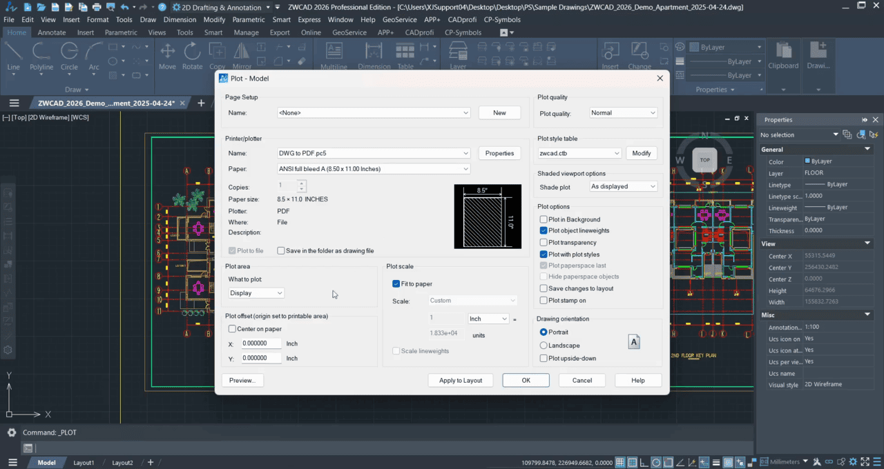2. เปิดหน้าต่าง Plot