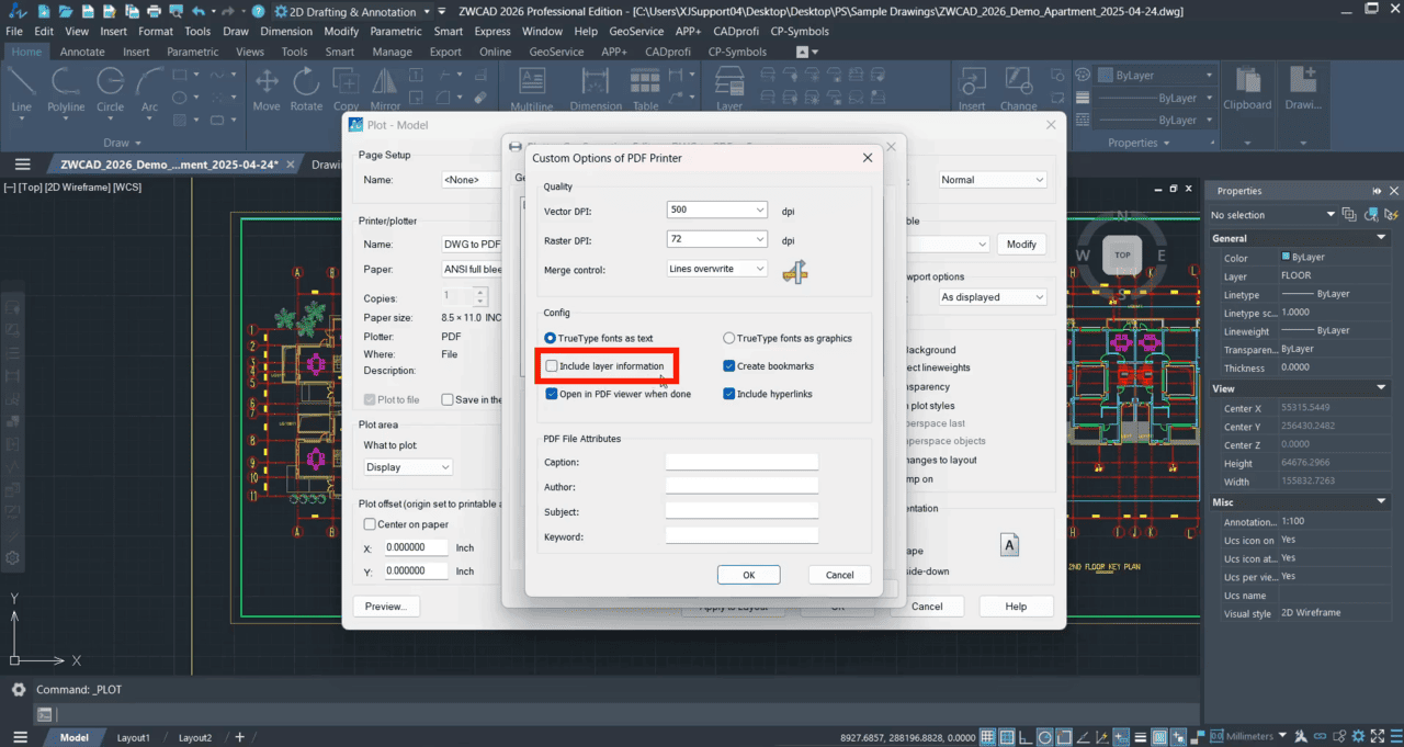 5. เปิดเมนู Custom Properties
